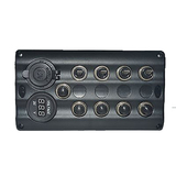 4P Toggle switch panel with power socket, Voltmeter Socket  fuseholder