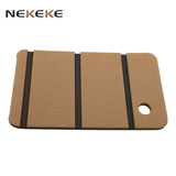 Imitation leather Light brown+black stripe eva composite decking wholesale with cheap price