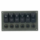 6P Laser Etched switch panel with fuse