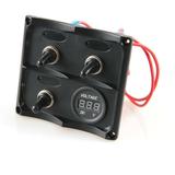 3P Fuse Toggle Switch Panel with voltmeter