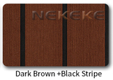 Dark brown+black stripe deck pad