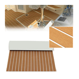 brown+white stripe deck pad     